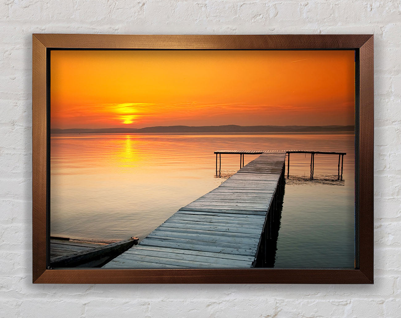 Boardwalk Sunset Framed Wall Art