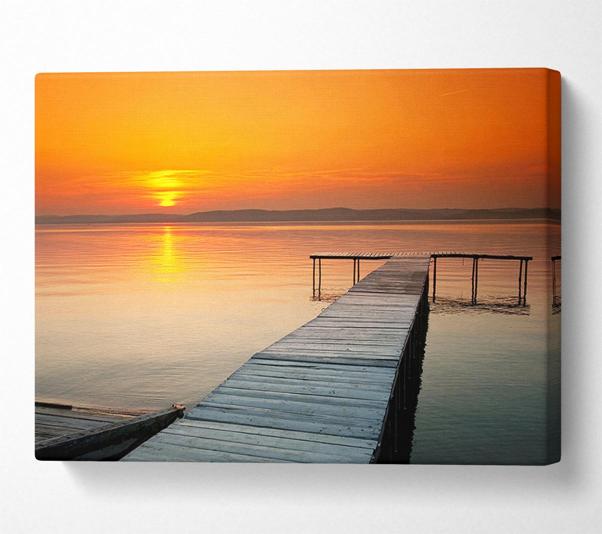 Boardwalk Sunset Canvas Wall Art