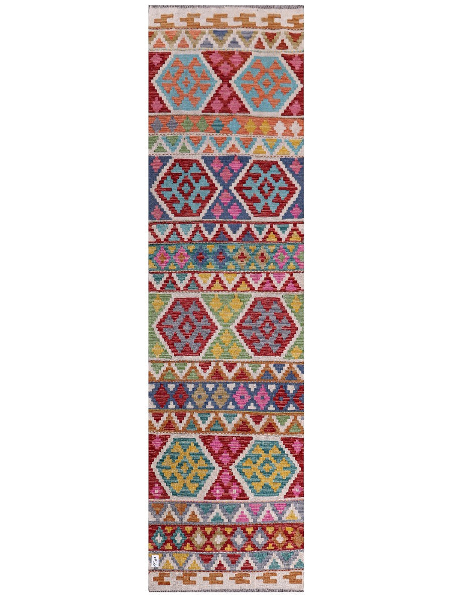 Maimana Kilim Runner - 293 x 79 cm
