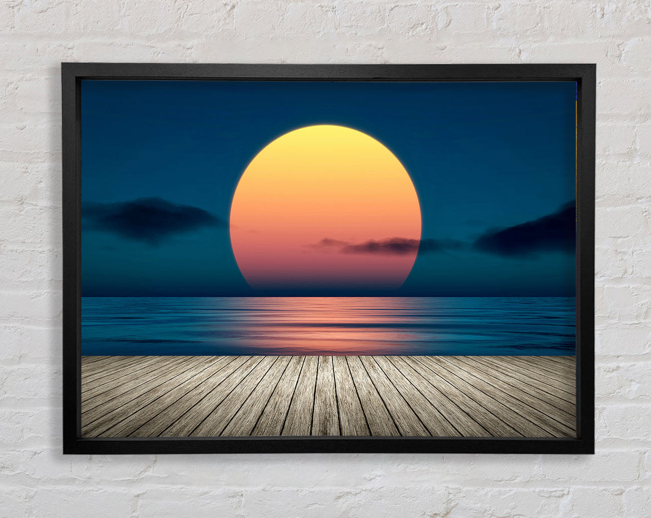 Boardwalk Sun Framed Wall Art