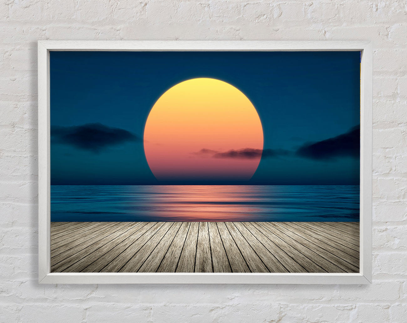 Boardwalk Sun Framed Wall Art