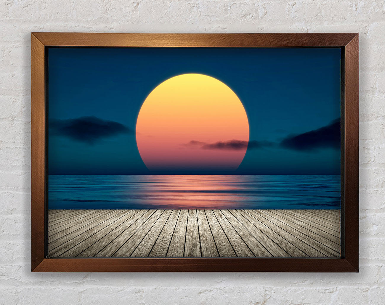 Boardwalk Sun Framed Wall Art
