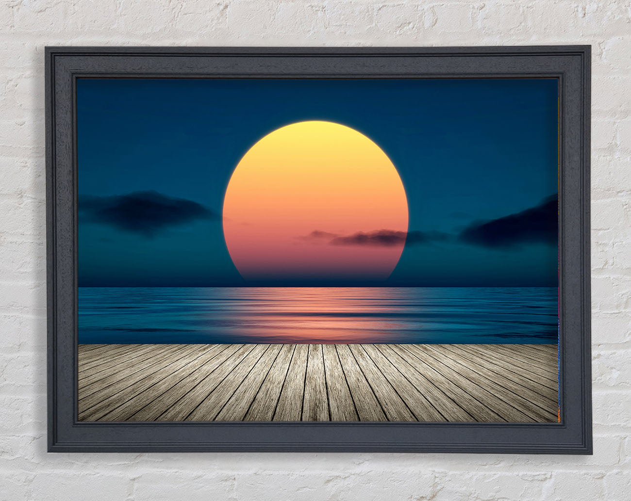 Boardwalk Sun Framed Wall Art