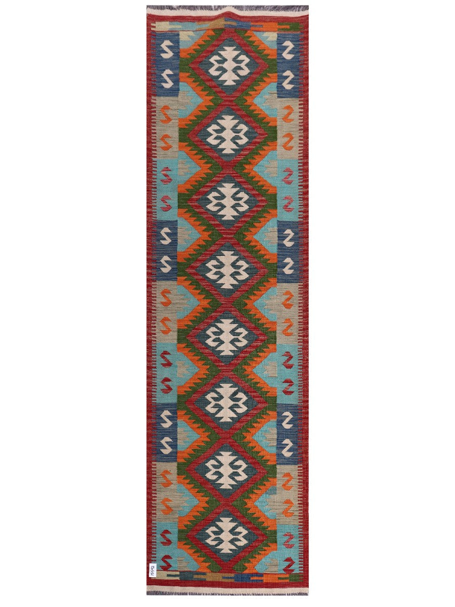 Maimana Kilim Runner - 304 x 85 cm