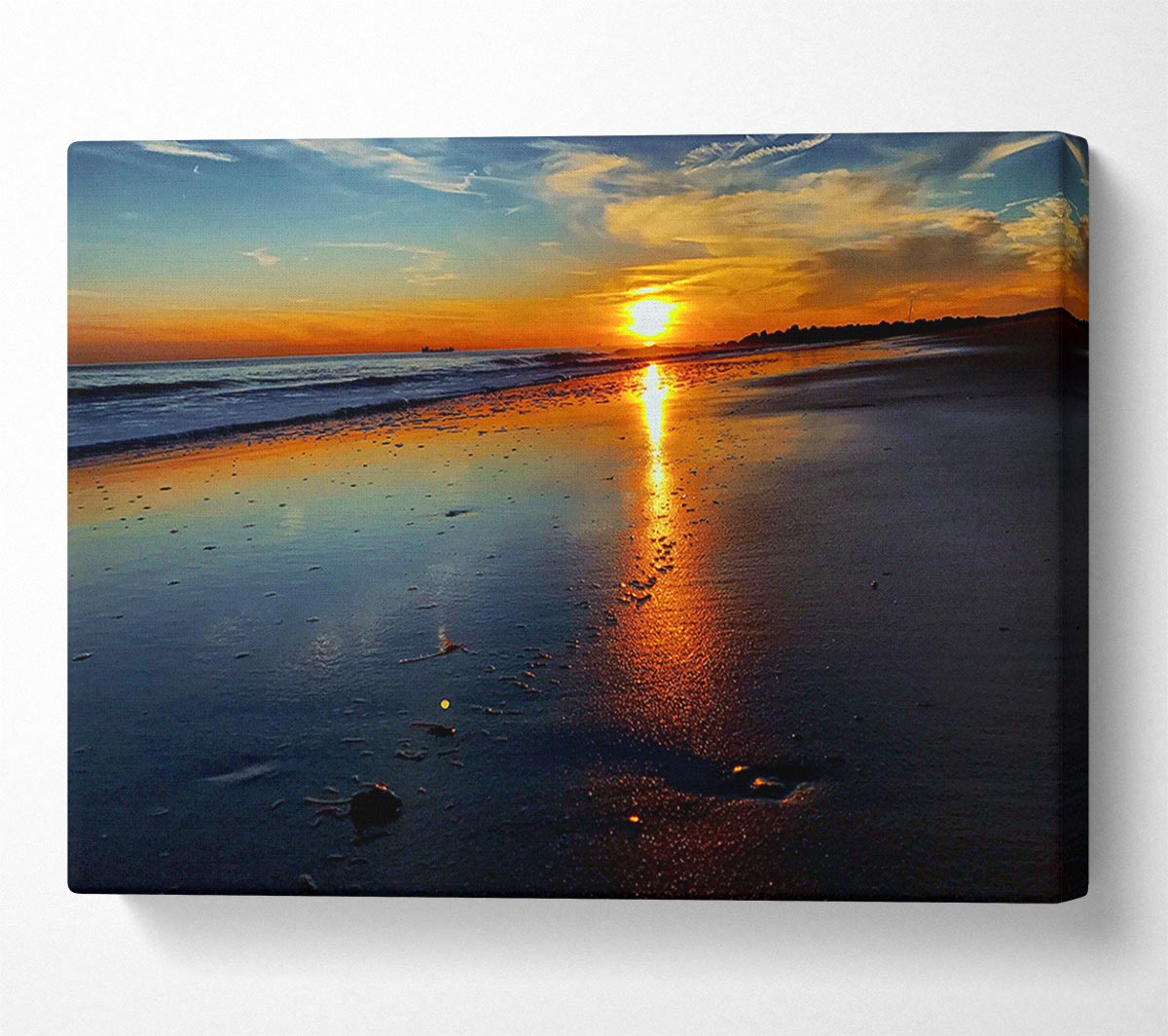 Sparkling Orange Glow Canvas Wall Art