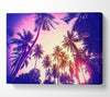 Palm Tree Glow Canvas Wall Art
