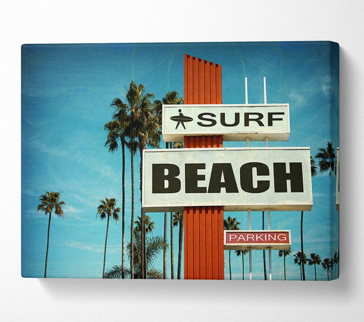Retro Surf Canvas Wall Art