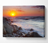Swell Of The Ocean Rocks Canvas Wall Art
