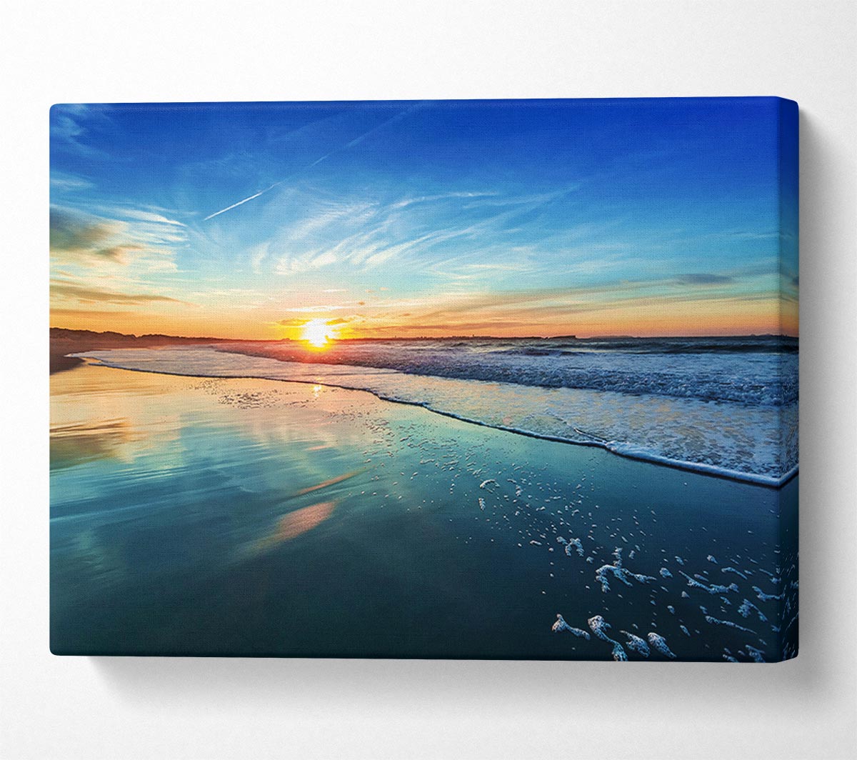 Turquoise Ocean Swell Canvas Wall Art