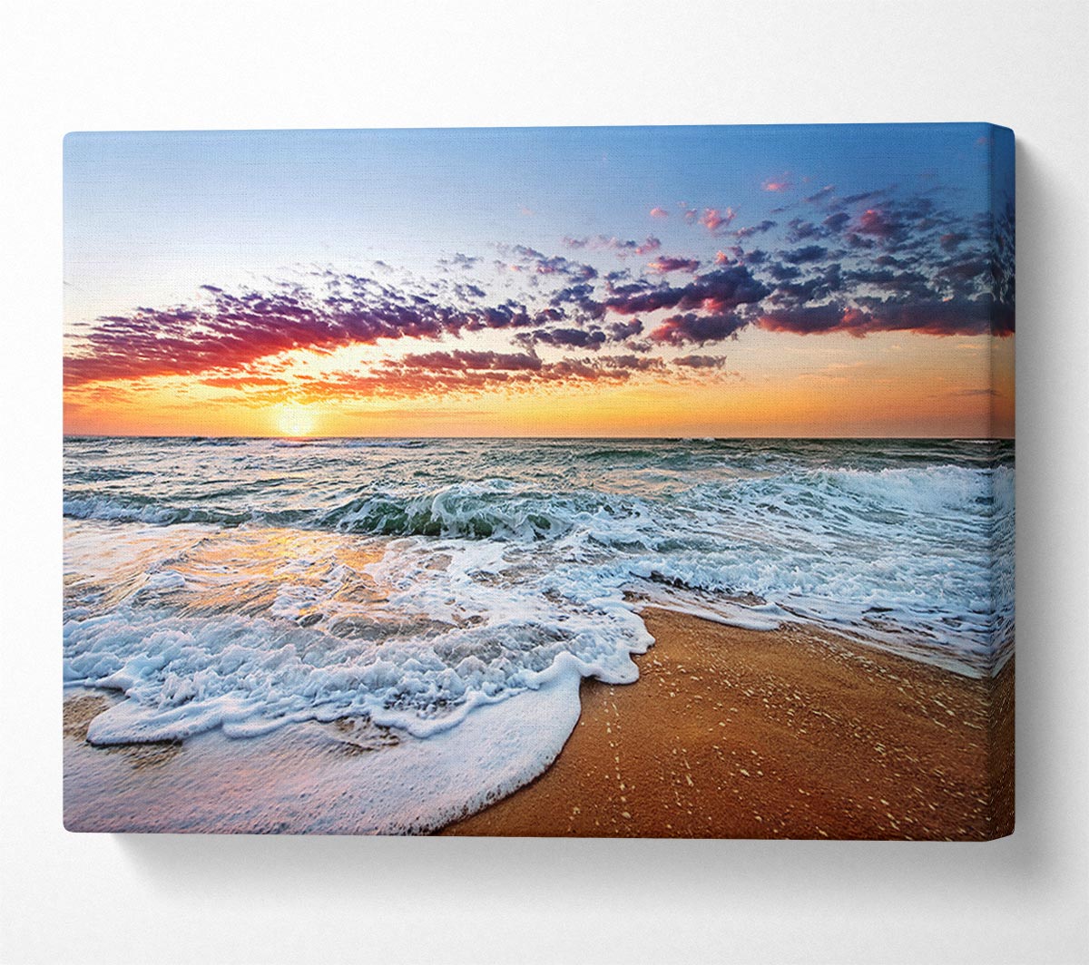 Ocean Sunset Swell Canvas Wall Art