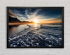 Cliffs Of The Ocean Sun Framed Wall Art