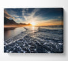Cliffs Of The Ocean Sun Canvas Wall Art