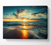 Fire Sunset Glow Canvas Wall Art