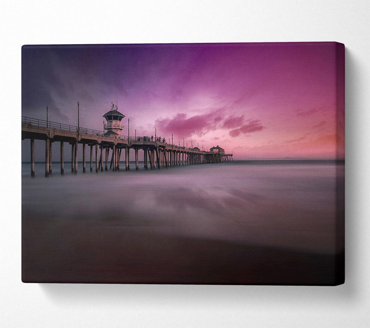 Stars In The Pink Skies Canvas Wall Art