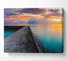 Turquoise Ocean Walk Canvas Wall Art