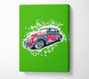 Flower Power VW Beetle Canvas Wall Art