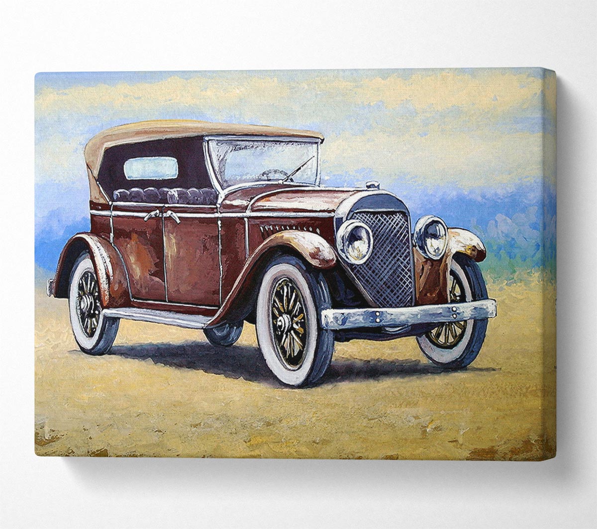 British Vintage Beauty Canvas Wall Art