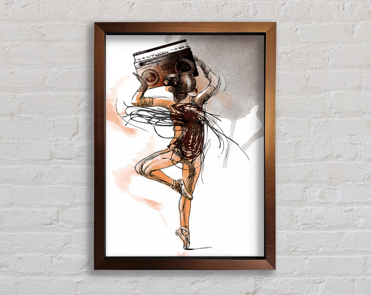 Contemporary Movement 19 Framed Wall Art