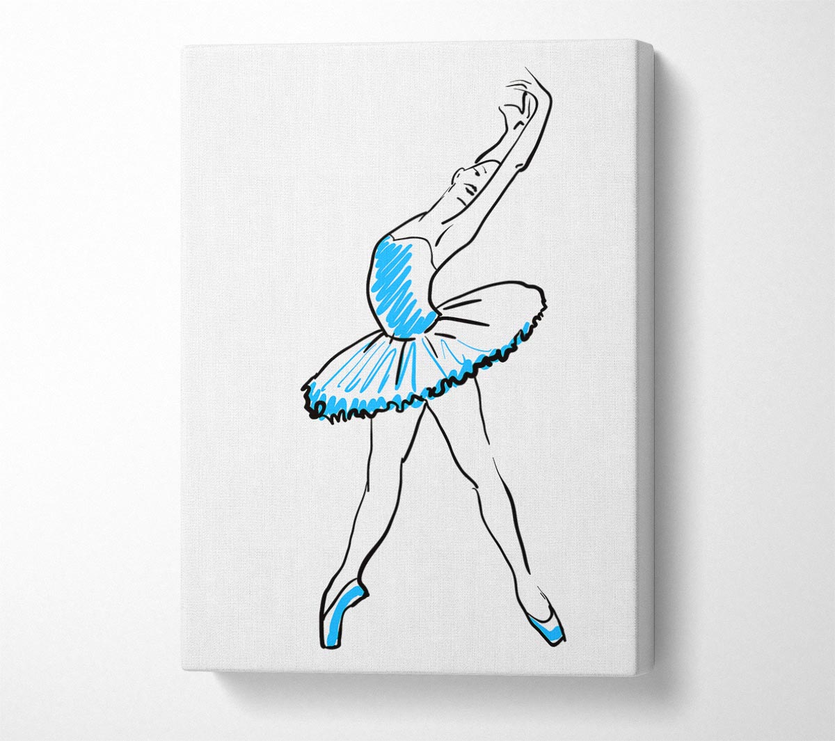 Blue Ballerina 1 Canvas Wall Art