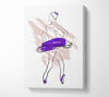 Purple Ballerina 1 Canvas Wall Art