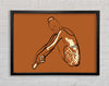 Brown Ballerina 1 Framed Wall Art