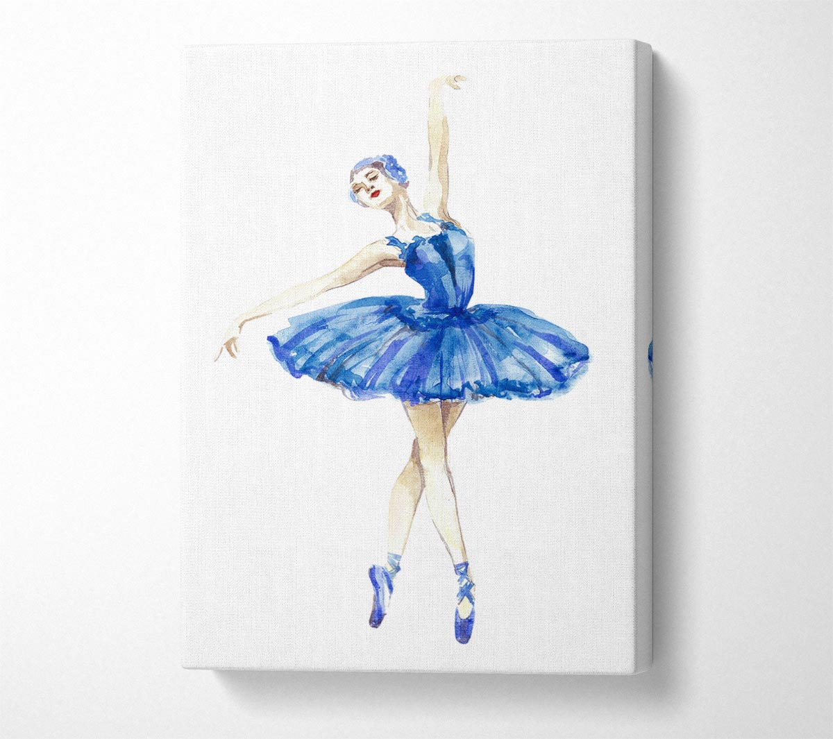 Blue Ballerina 4 Canvas Wall Art
