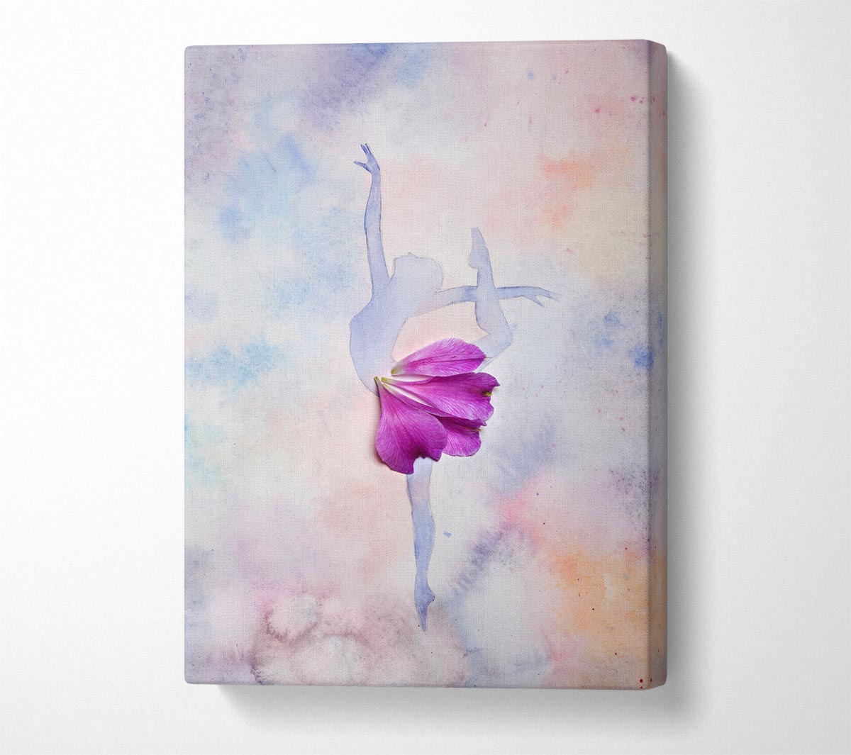Pink Ballerina 3 Canvas Wall Art