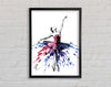 Blue Pink Ballerina 8 Framed Wall Art
