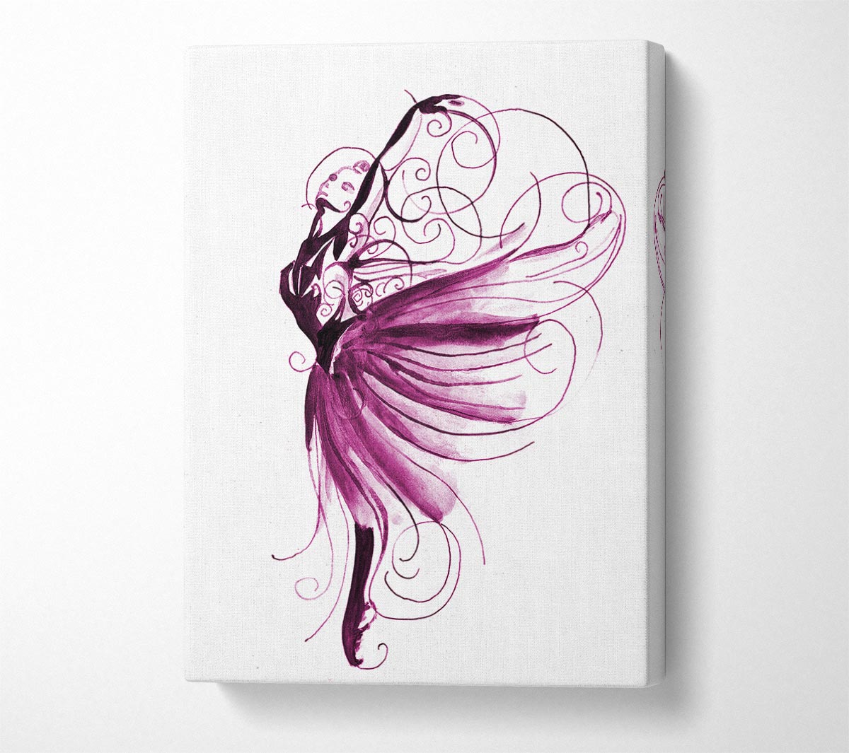 Purple Ballerina 2 Canvas Wall Art