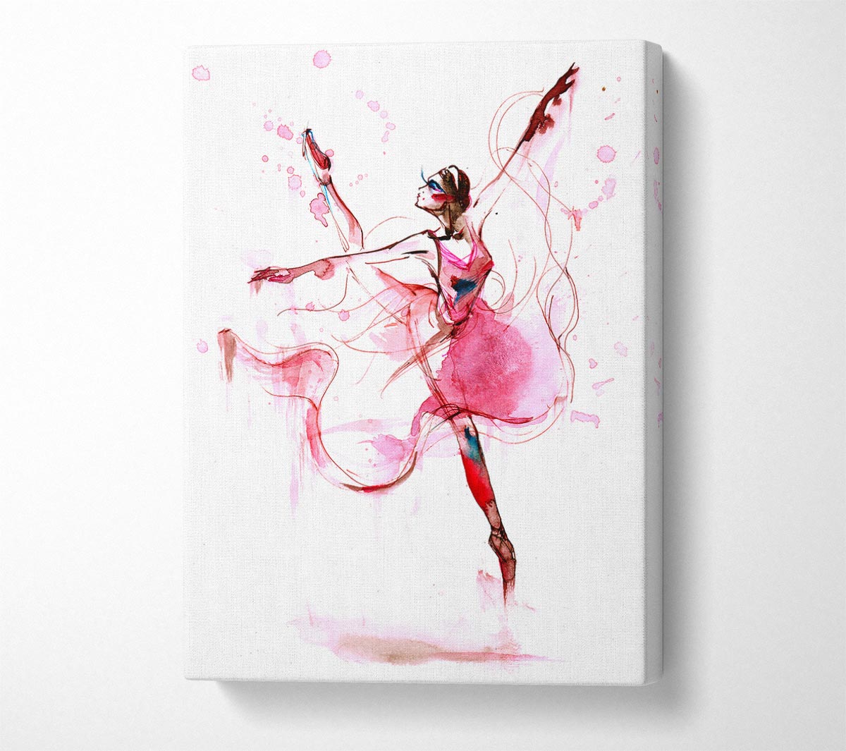 Pink Ballerina 1 Canvas Wall Art