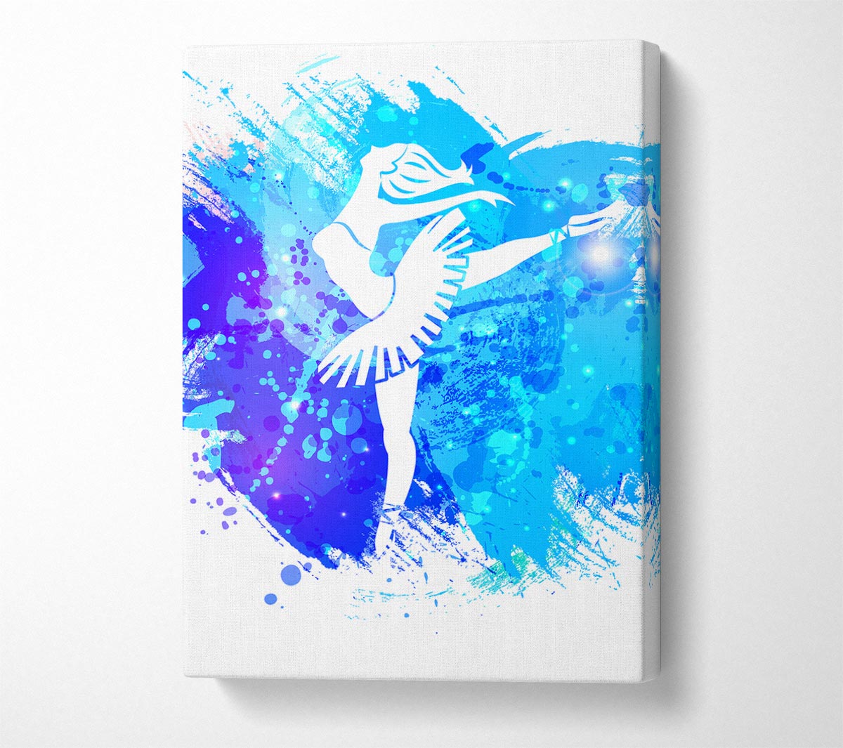 Blue Ballerina 9 Canvas Wall Art