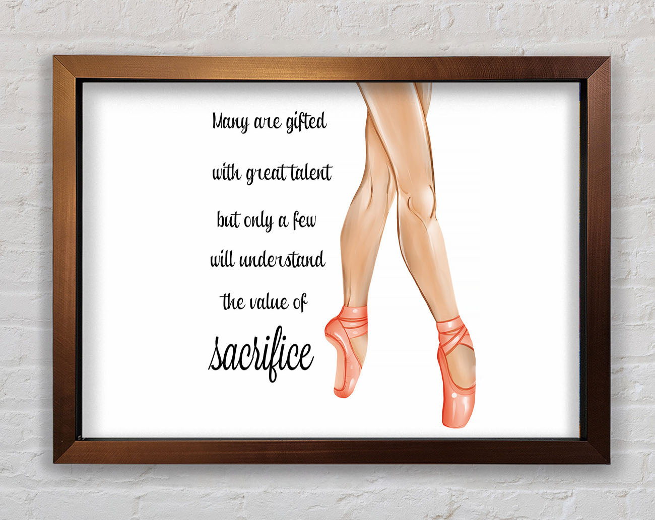 Ballerina Shoes 6 Framed Wall Art