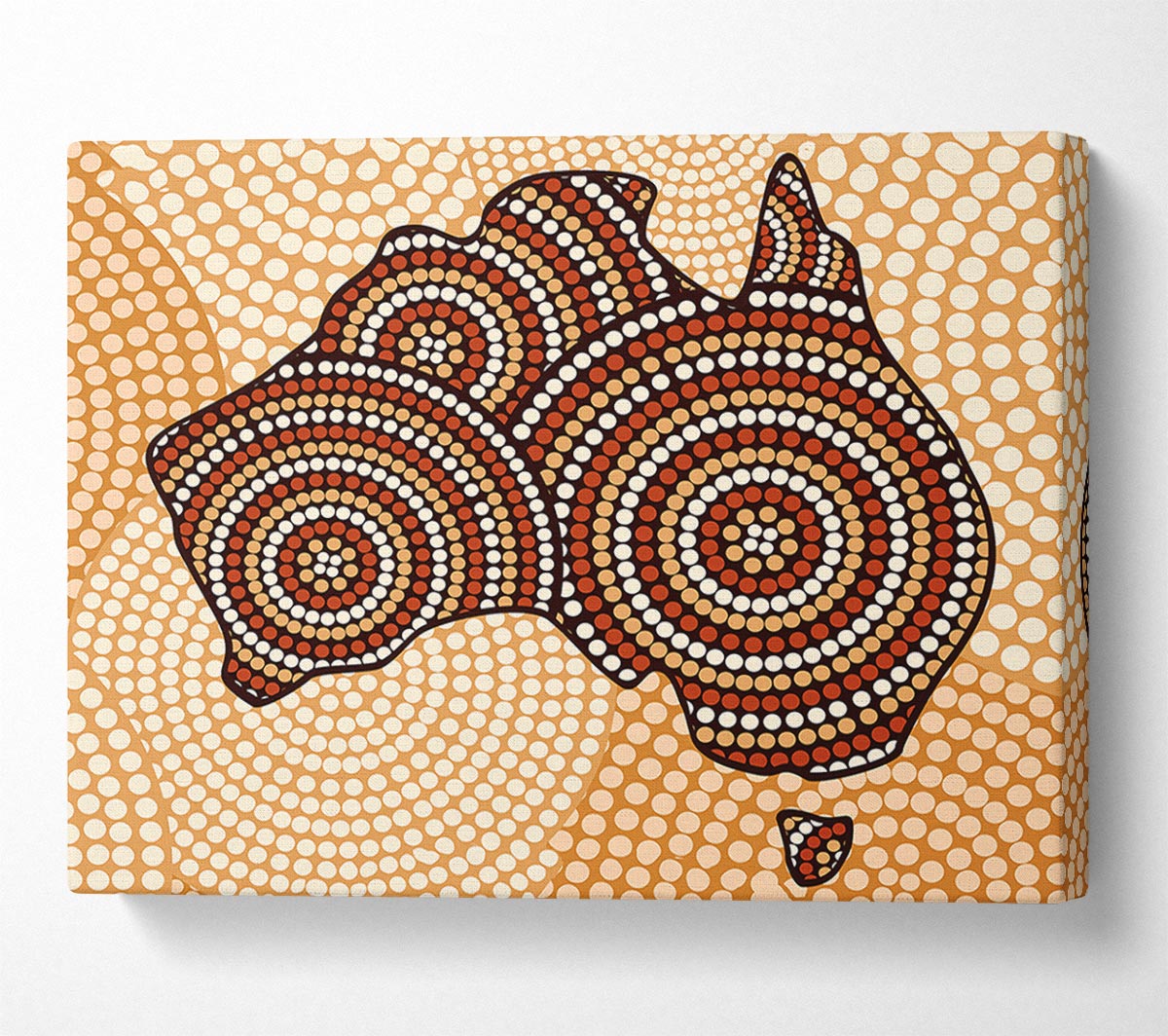 Aboriginal Map Canvas Wall Art
