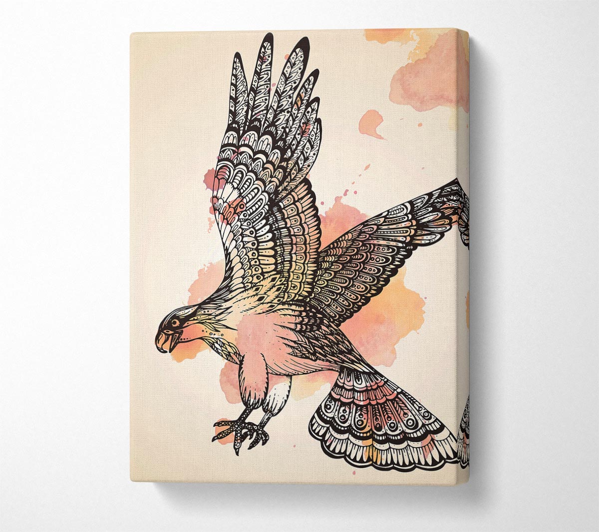 Indian Eagle Canvas Wall Art