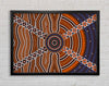 Aboriginal Pattern 2 Framed Wall Art