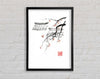 Chinese Cherry Blossom Roof Tops Framed Wall Art