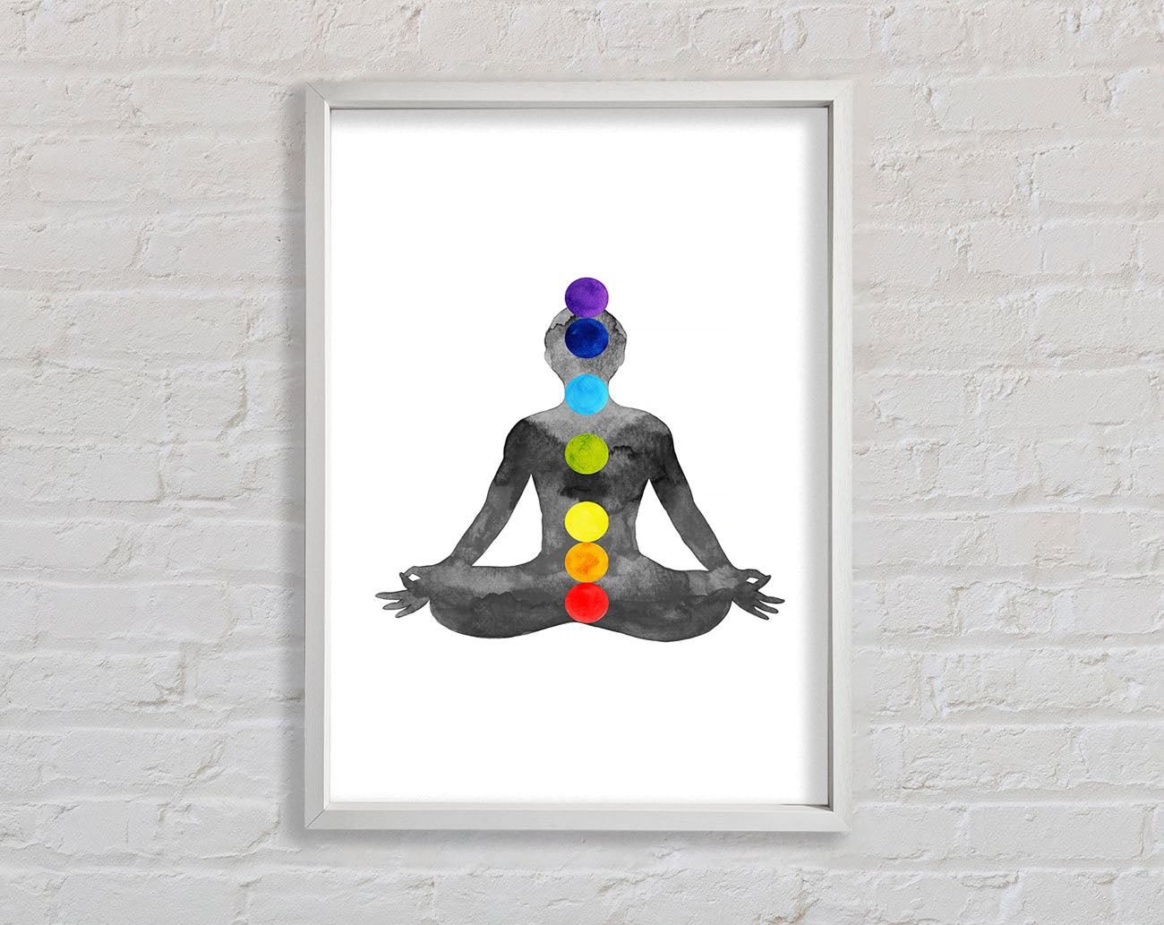 Chakra Meditation Points 1 Framed Wall Art