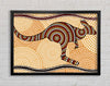 Aboriginal Kangaroo 4 Framed Wall Art