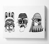 Mayan Masks Canvas Wall Art