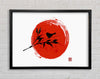 Chinese Red Sun Framed Wall Art