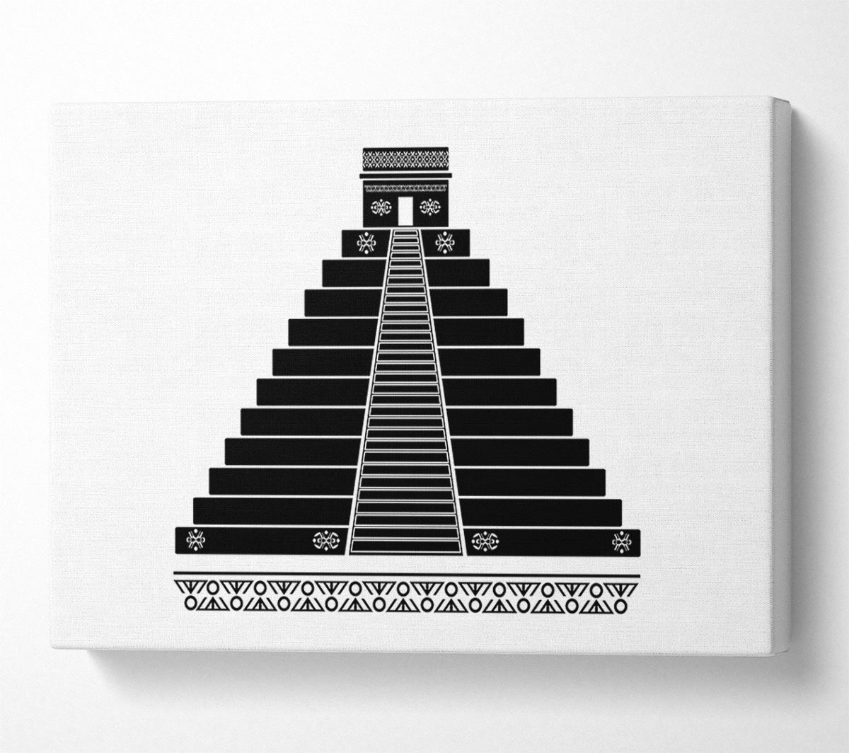 Mayan Temple Chichen Itza Canvas Wall Art