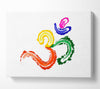 Chakra Om Sign Canvas Wall Art