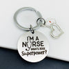 Stainless Steel Lettering Keychain Nurse's Day Gift Giveaway
