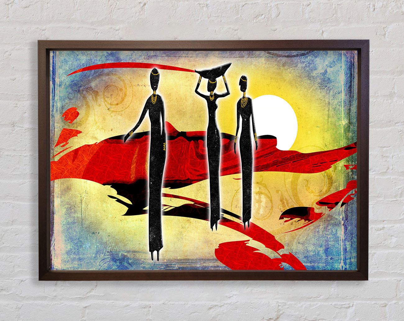 African Tribal Art 6 Framed Wall Art