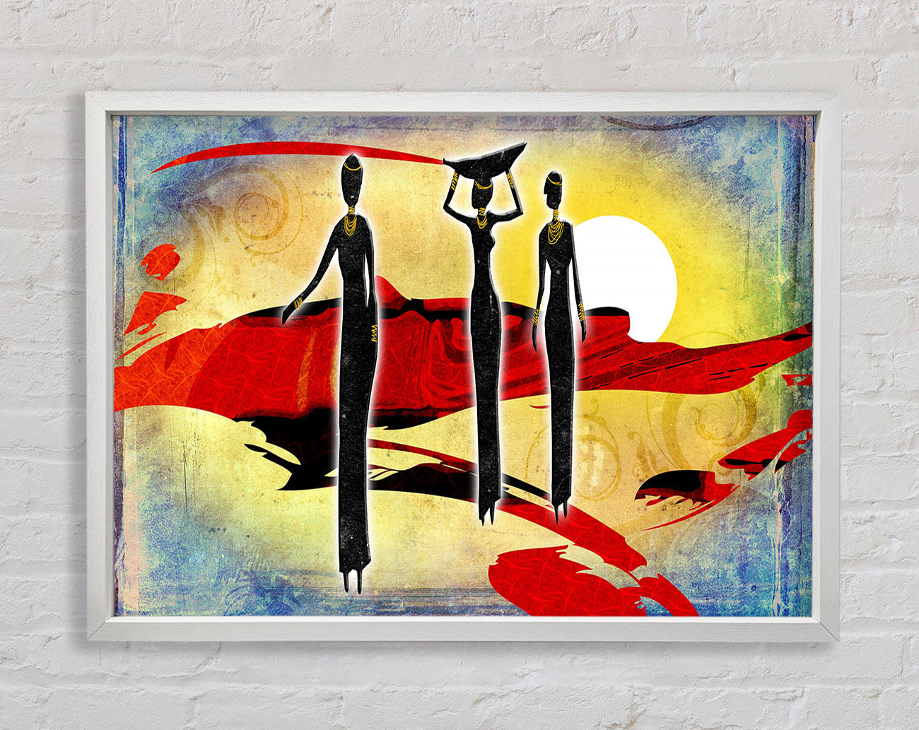 African Tribal Art 6 Framed Wall Art