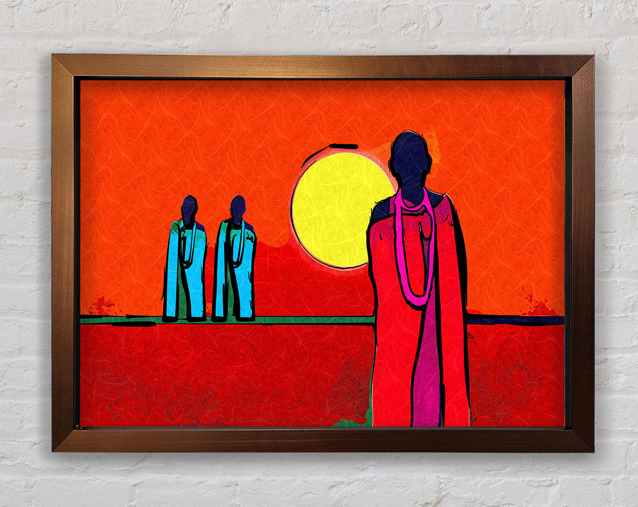 African Tribal Art 7 Framed Wall Art