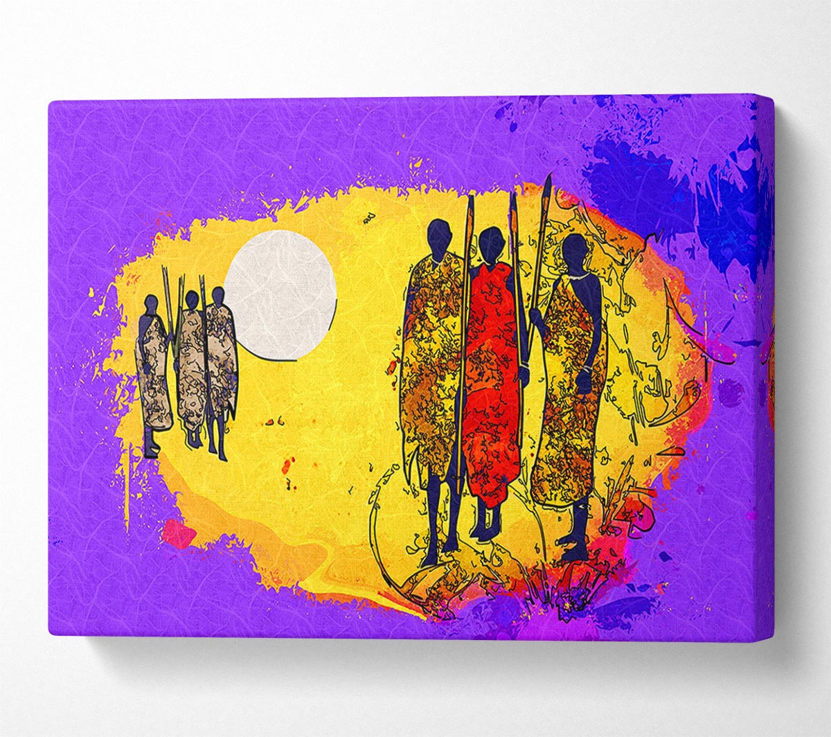 African Tribal Art 12 Canvas Wall Art
