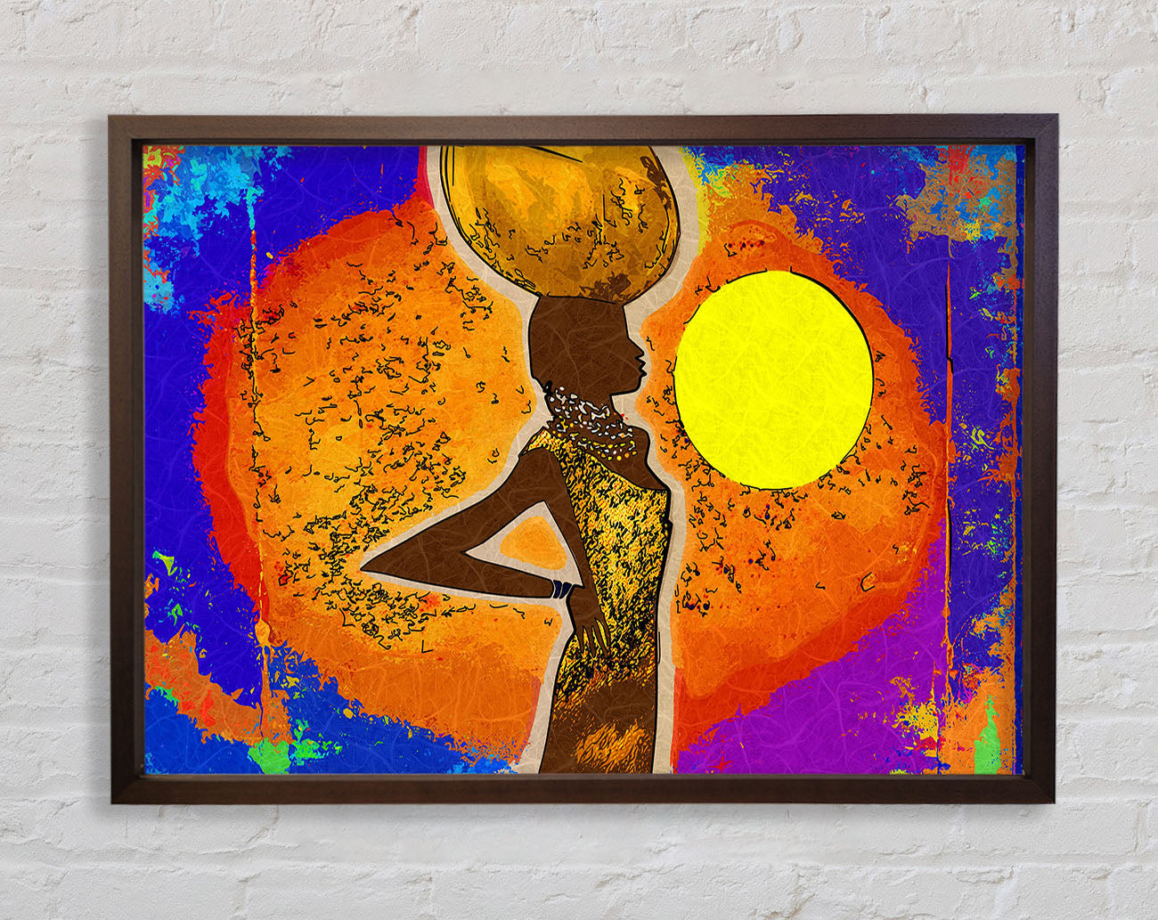 African Tribal Art 5 Framed Wall Art
