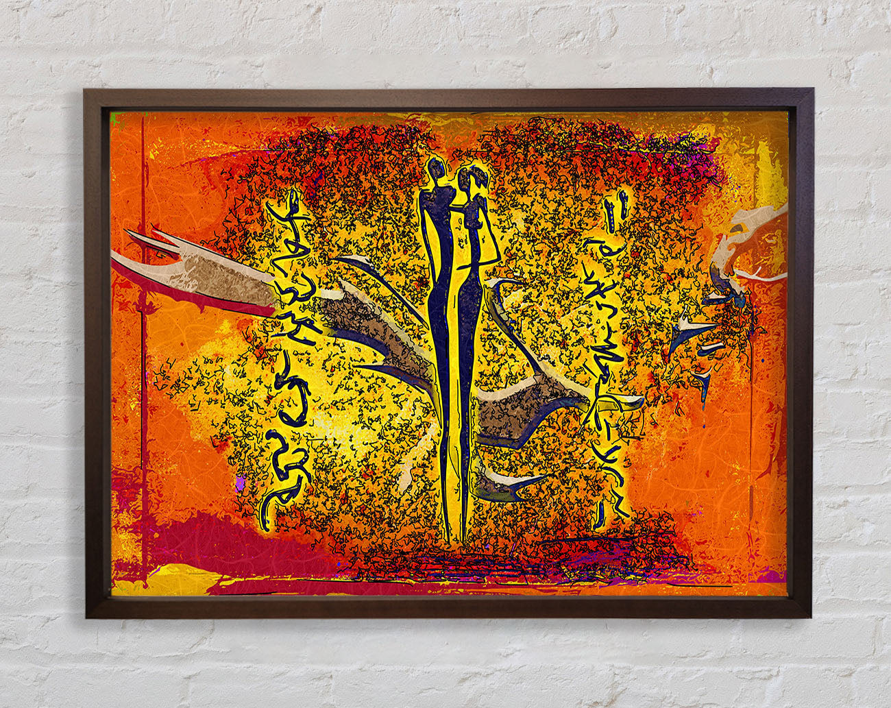 African Tribal Art 24 Framed Wall Art