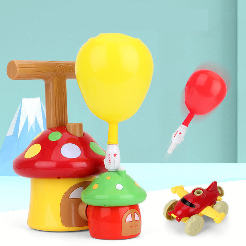 Cartoon Mushroom Powered Balloon Car